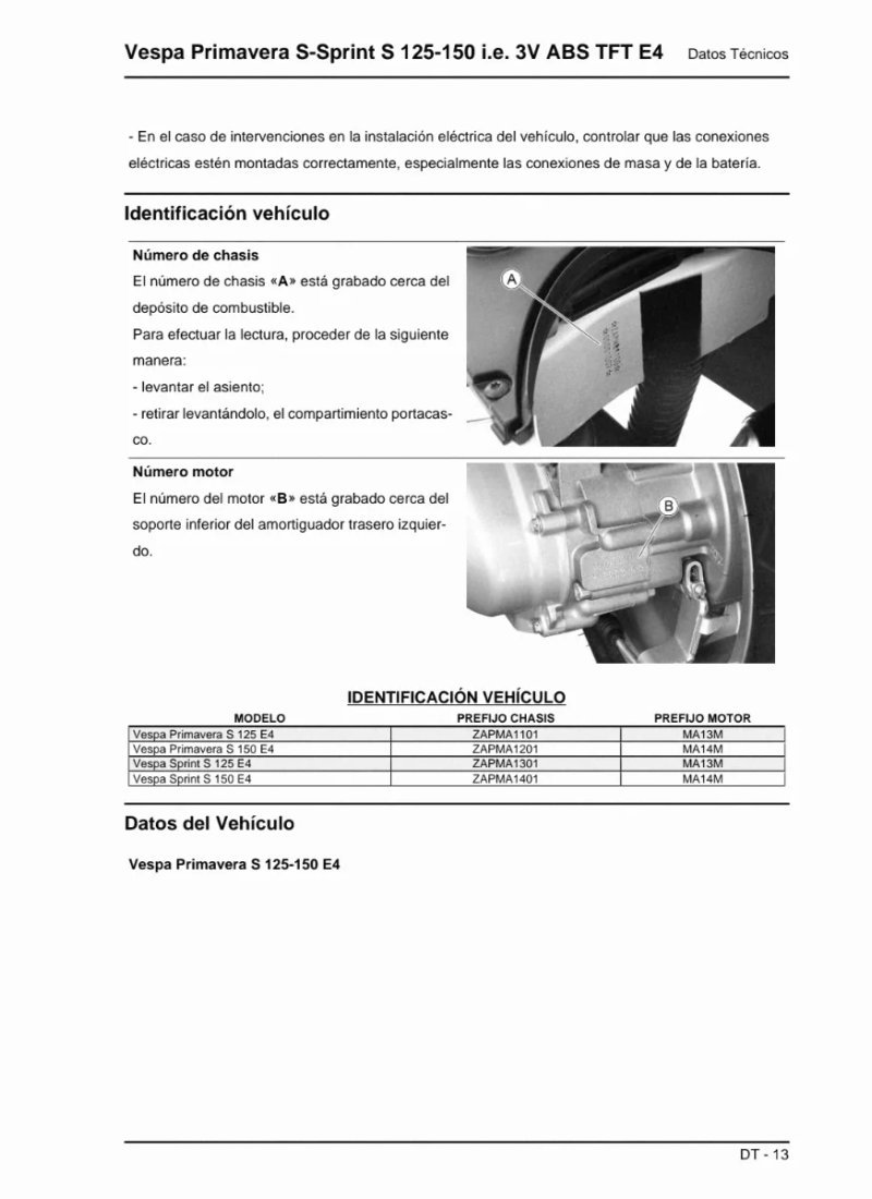 Manual de Taller Vespa PRIMAVERA 2018 - Imagen 3