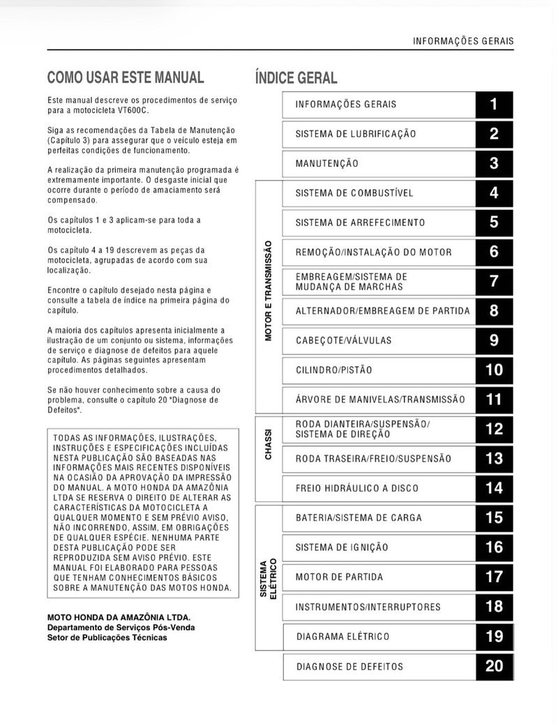 Manual de Taller s Honda VT600C 1999 - Imagen 2