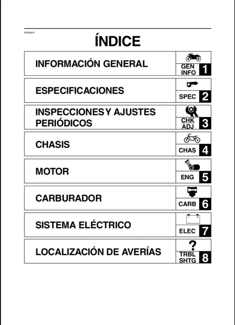Manual de Taller Yamaha YW125CB 2009 - Imagen 2