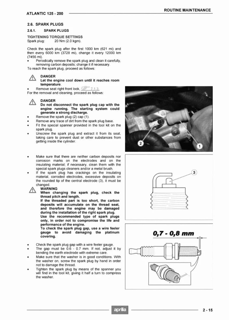 Manual de Taller Aprilia ATLANTIC 125 2005 - Imagen 3