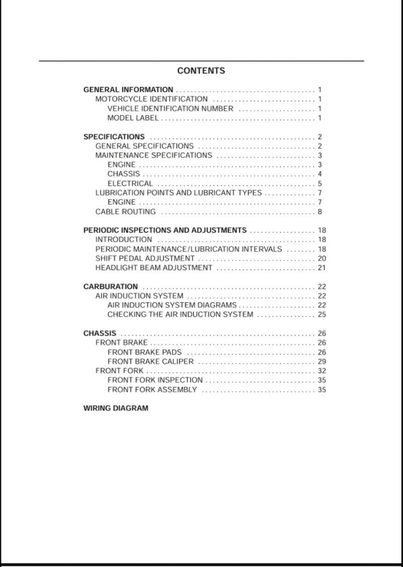 Manual de Taller Yamaha XVS650 2001 - Imagen 2