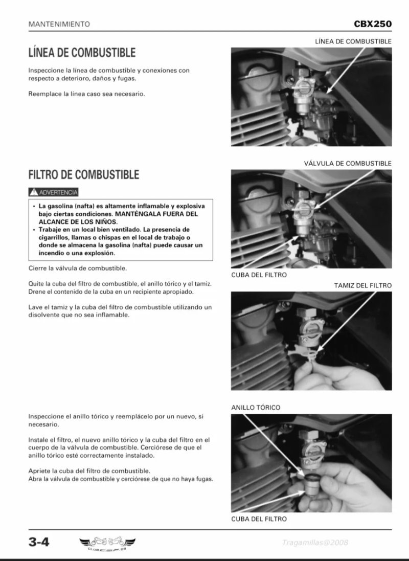 Manual de Taller Honda CBF 250 2008 - Imagen 3