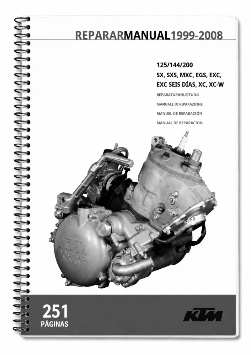 Manual de Taller Reparación KTM 125-200 1999-2008