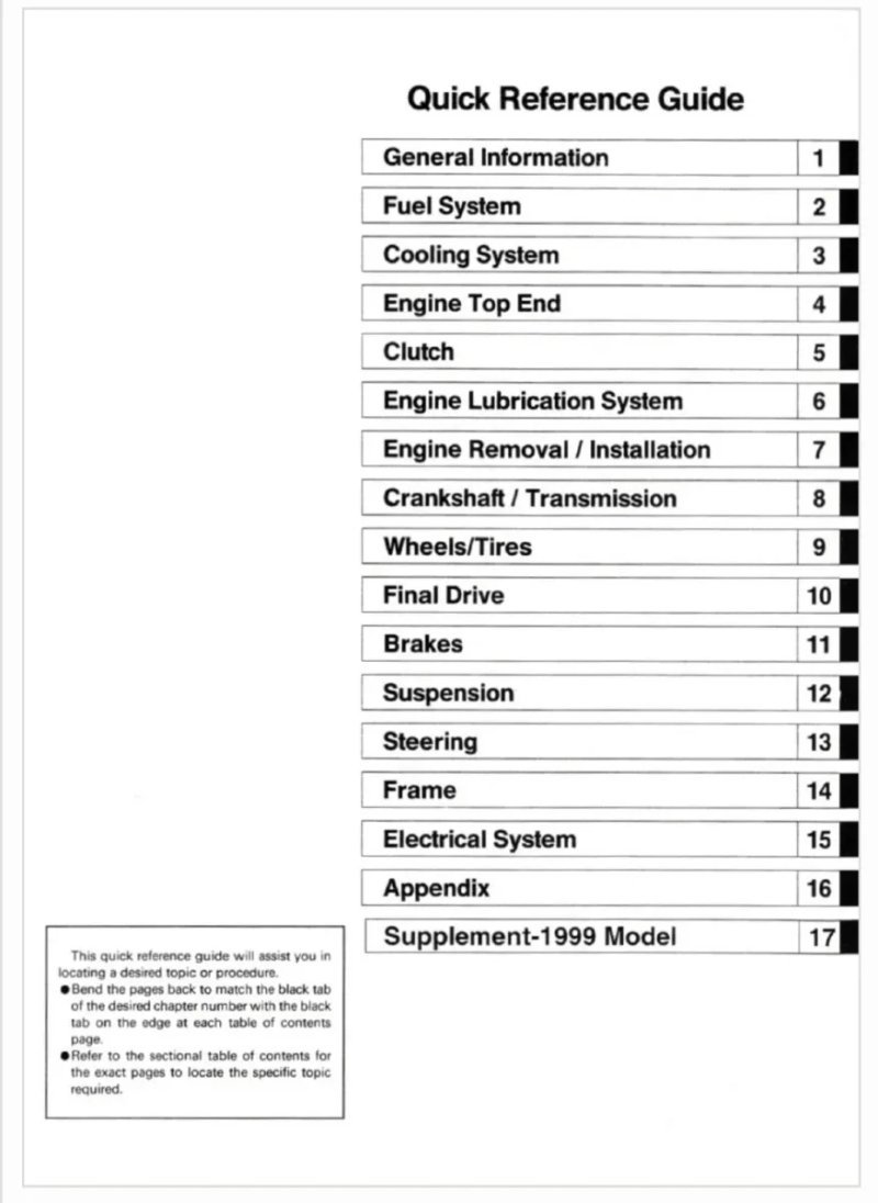 Manual de Taller Kawasaki ZXR400 1991-1999 - Imagen 2