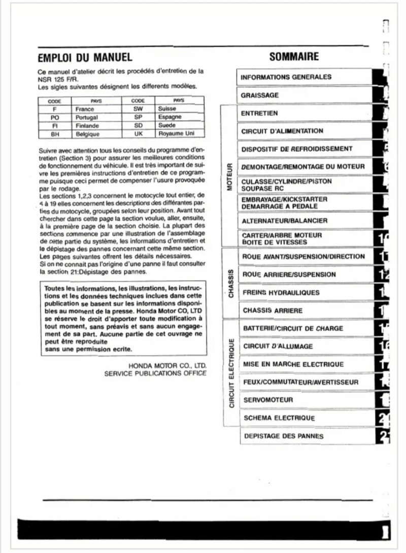 Manual de Taller Honda NSR 125 F,R - Imagen 2