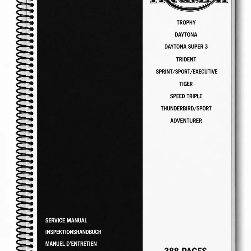 Manual de Taller Triumph Trophy, Daytona, Trident, Sprint, Tiger, Speed Triple y Thunderbird