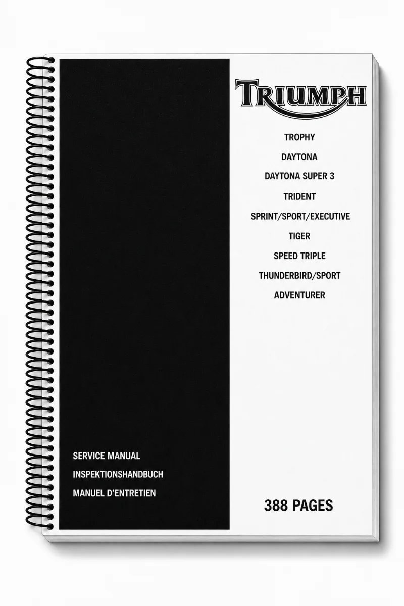 Manual de Taller Triumph Trophy, Daytona, Trident, Sprint, Tiger, Speed Triple y Thunderbird