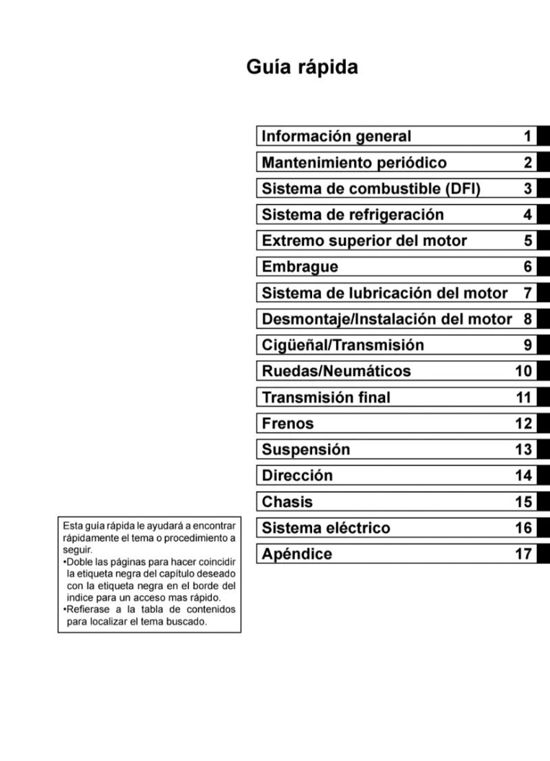 Manual de Taller Kawasaki Z800 2013 - Imagen 2