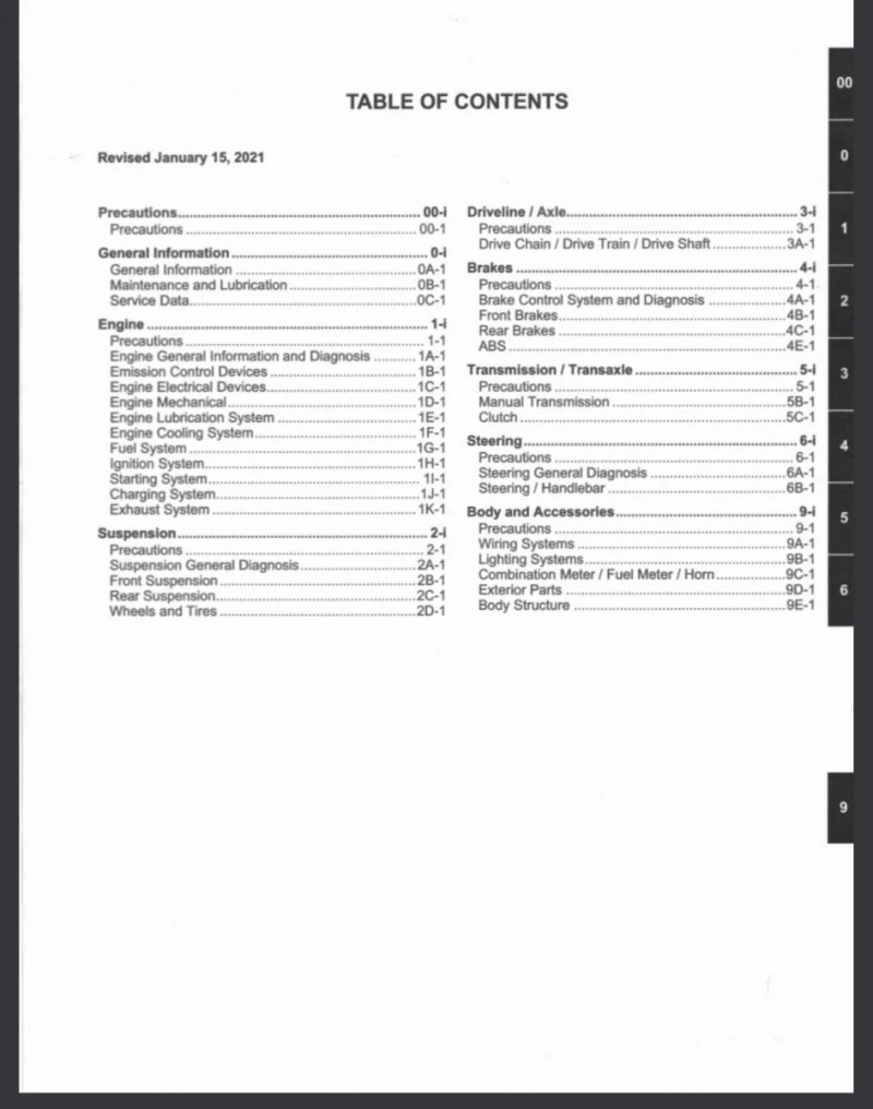 Manual de Taller Suzuki DL650A DL650XA DL650XAA2017-2021 - Imagen 2