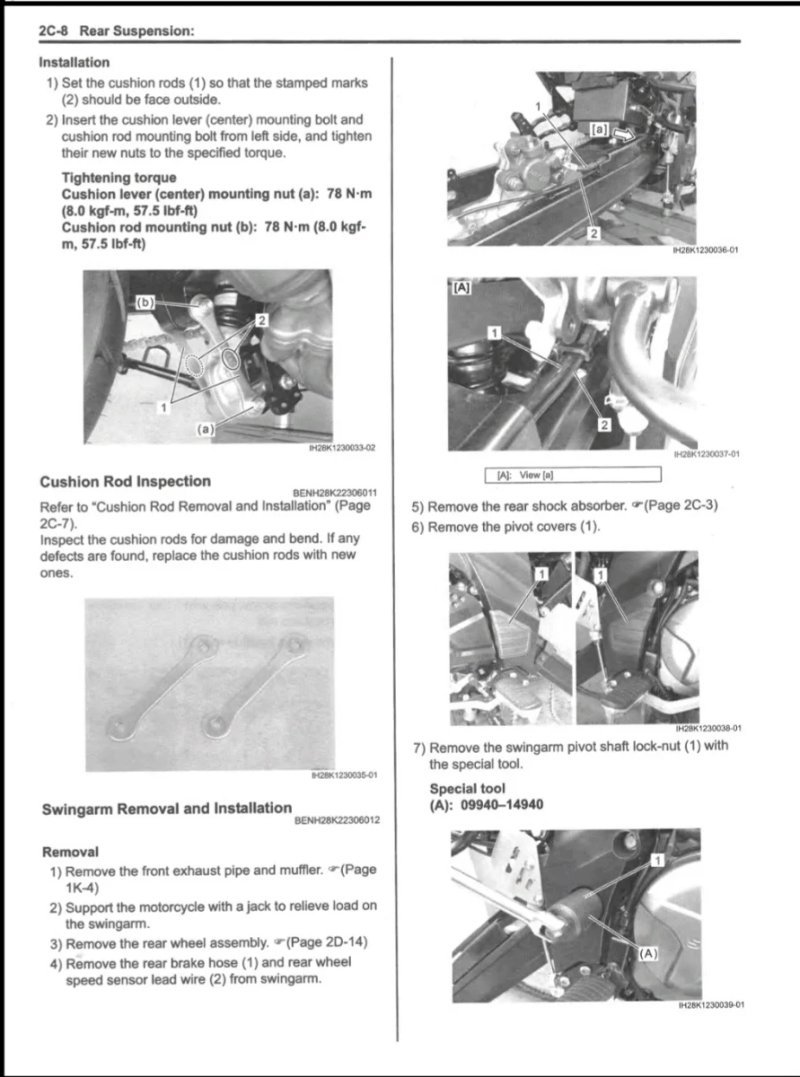 Manual de Taller Suzuki DL650A DL650XA DL650XAA2017-2021 - Imagen 4