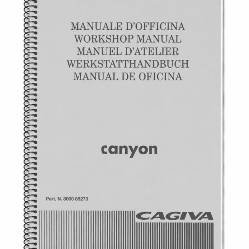 Manual de Taller Cagiva Canyon CANION 1997