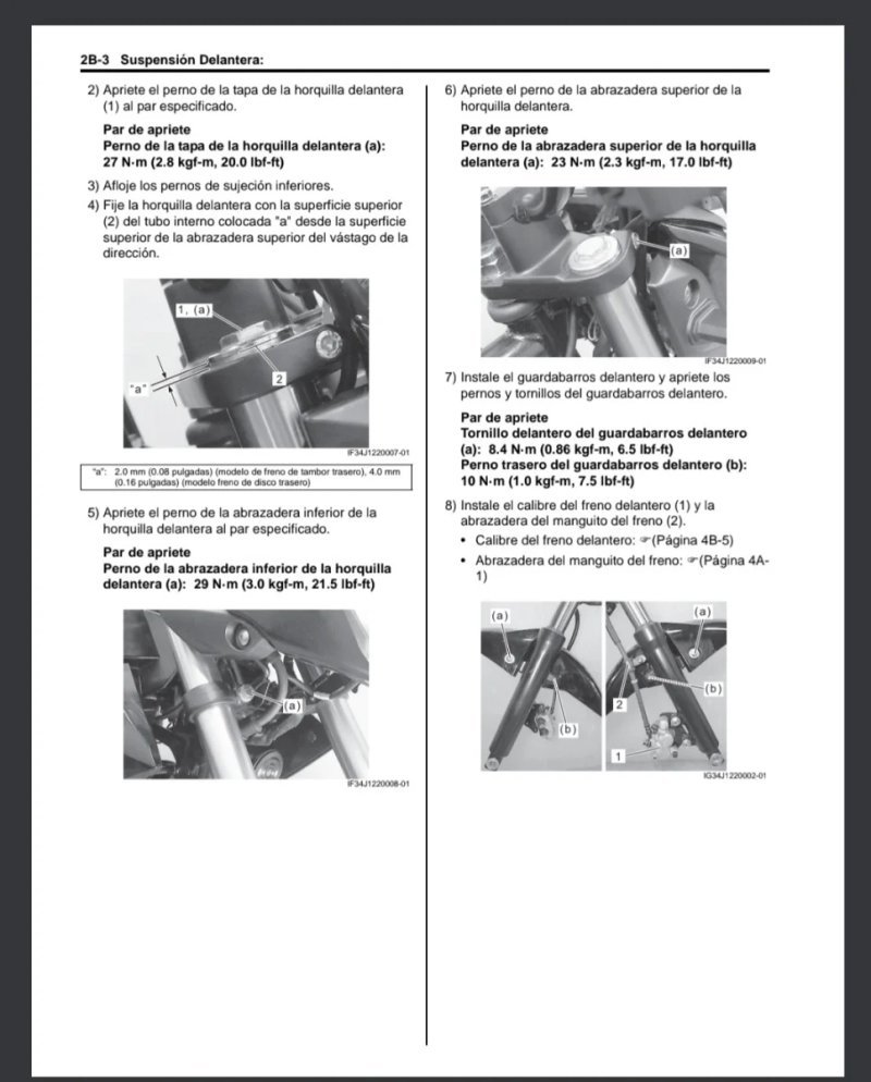Manual de Taller Suzuki GSX150 L5-L7 (2015-2017) - Imagen 3