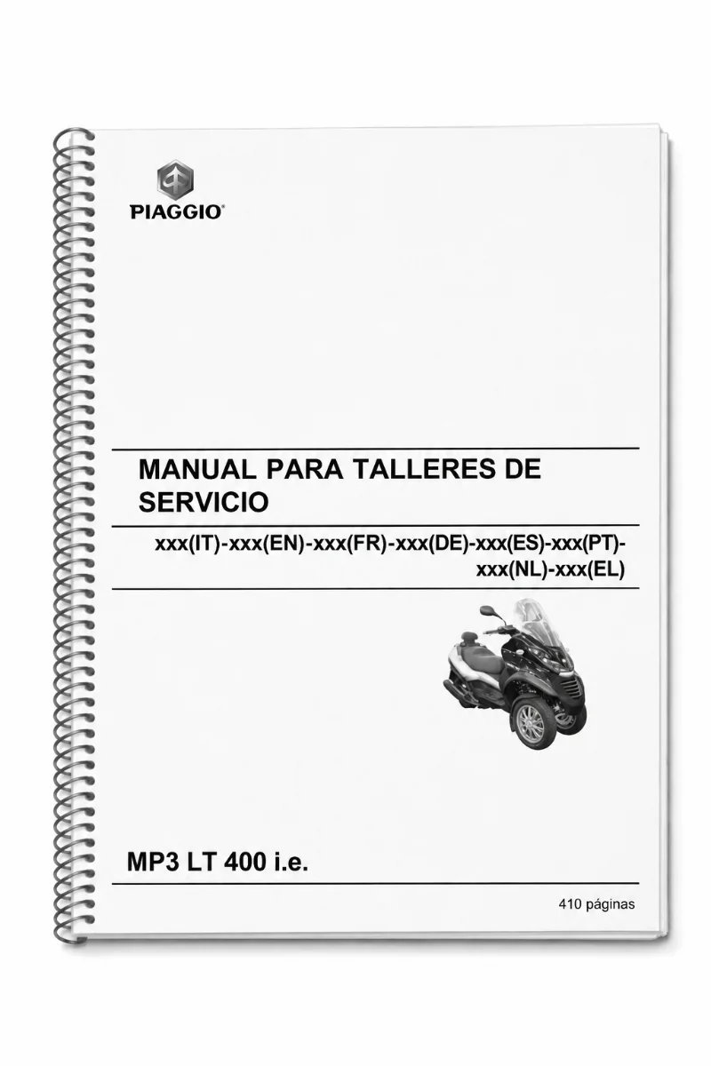 Manual de Taller Piaggio MP3 LT 400 i.e. 2008