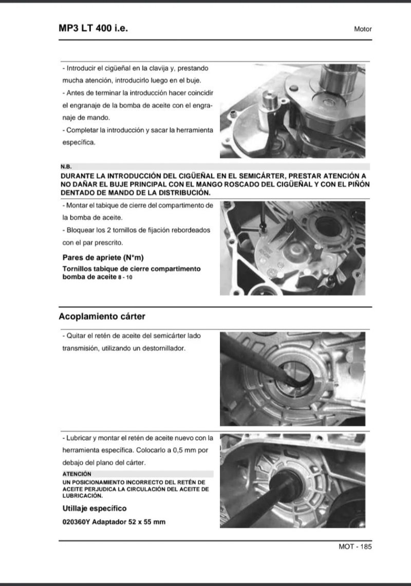 Manual de Taller Piaggio MP3 LT 400 i.e. 2008 - Imagen 3