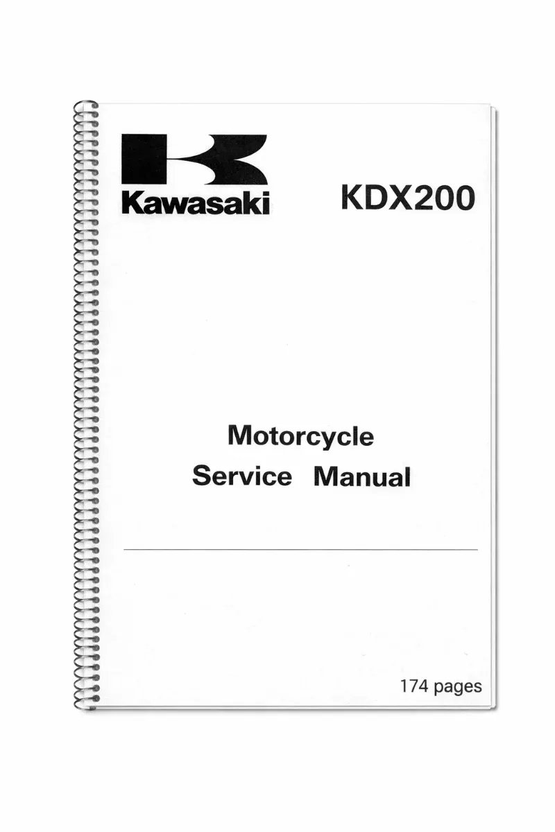Manual de Taller Kawasaki KDX200 (Inglés)