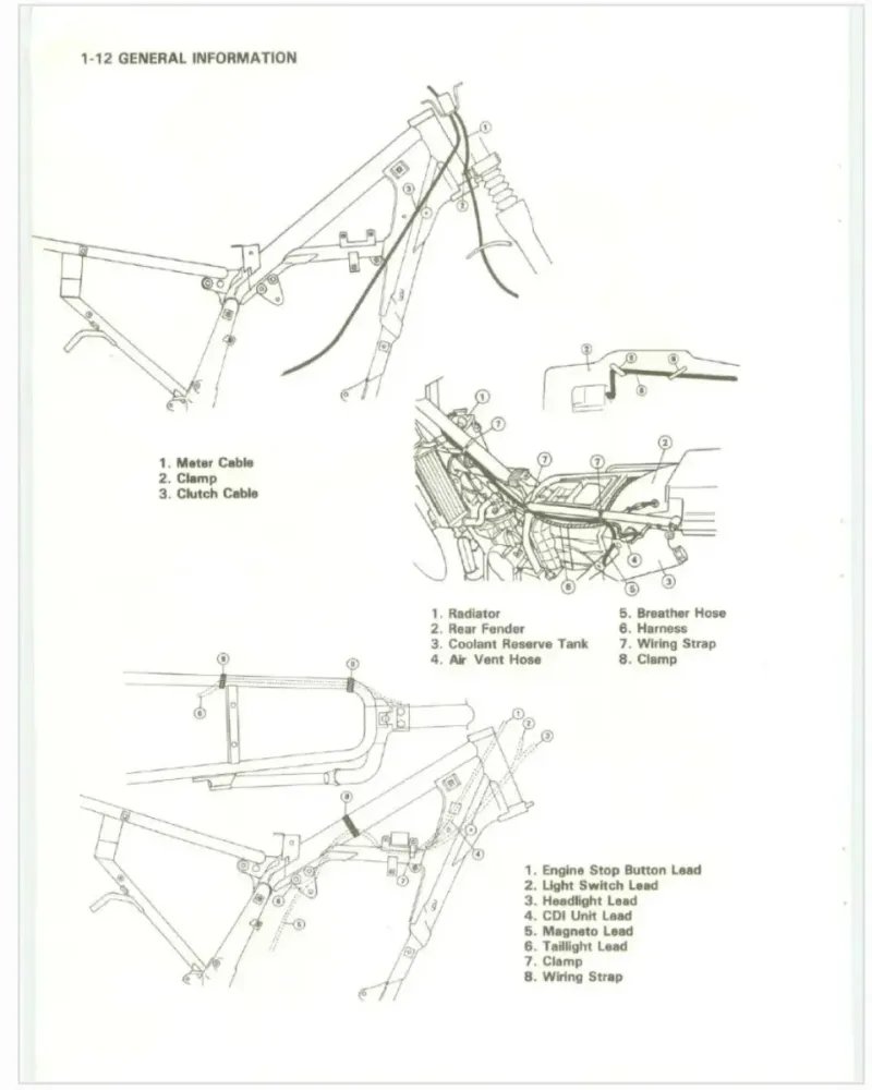 Manual de Taller Kawasaki KDX200 (Inglés) - Imagen 3