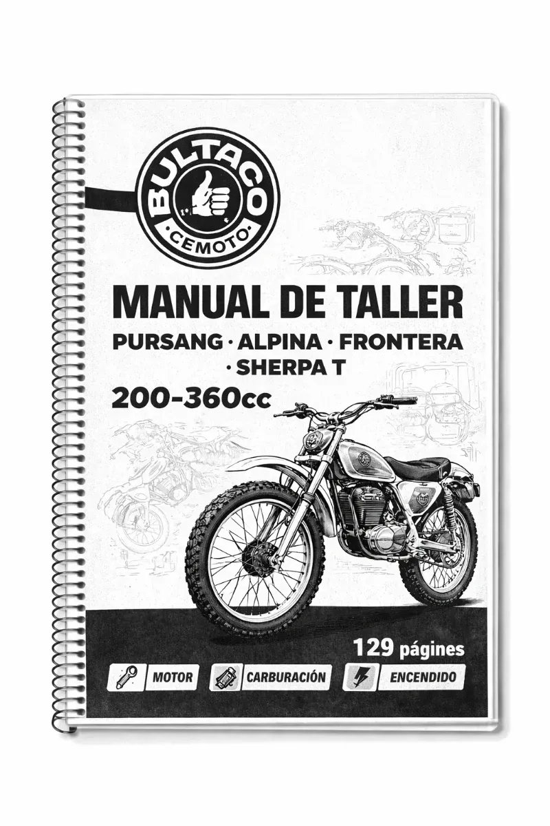 Manual de Taller Bultaco Pursang, Alpina, Frontera