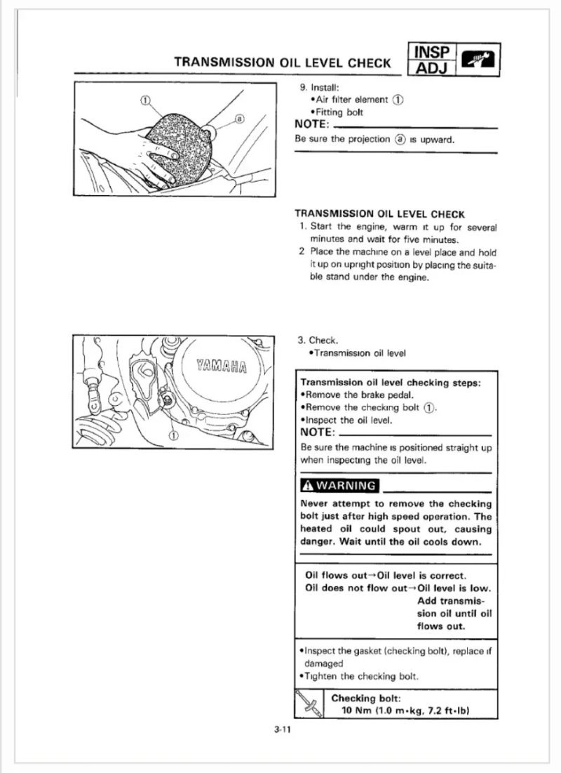 Manual de Taller Yamaha YZ250(E)/LC 1993 - Imagen 3