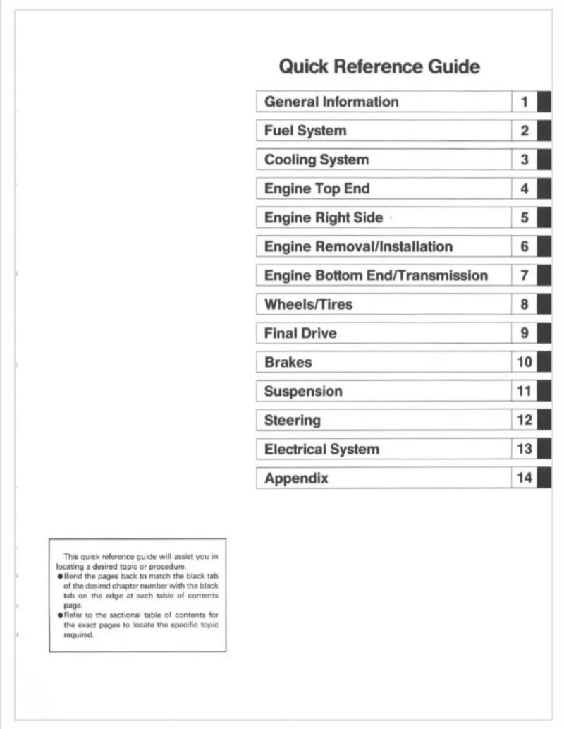 Manual de Taller Kawasaki KX125 KX250 1992-1993 - Imagen 2