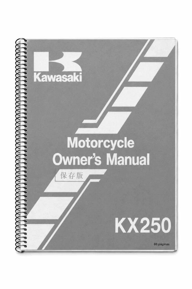 Manual de Taller Kawasaki KX250-G1 1989