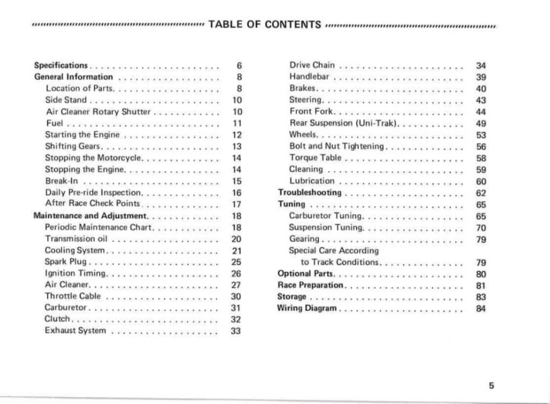 Manual de Taller Kawasaki KX250-G1 1989 - Imagen 2