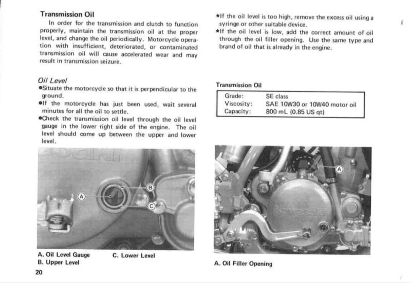 Manual de Taller Kawasaki KX250-G1 1989 - Imagen 3