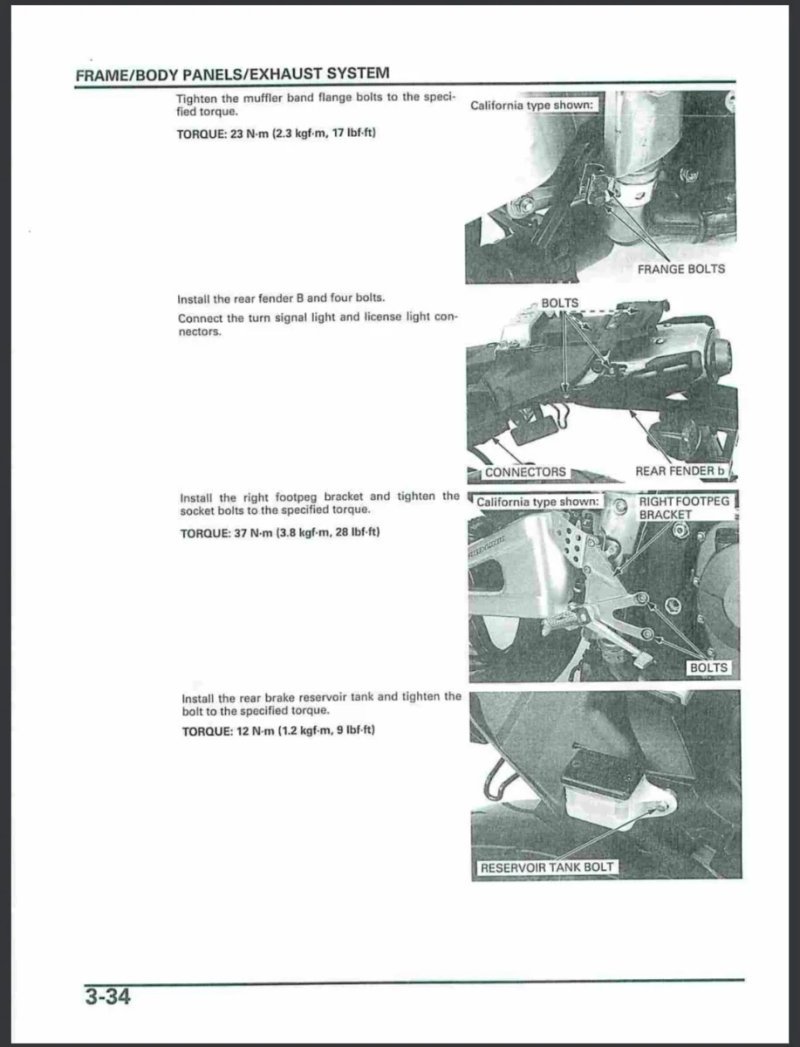 Manual de Taller Honda CBR600RR 2003-2006 - Imagen 3