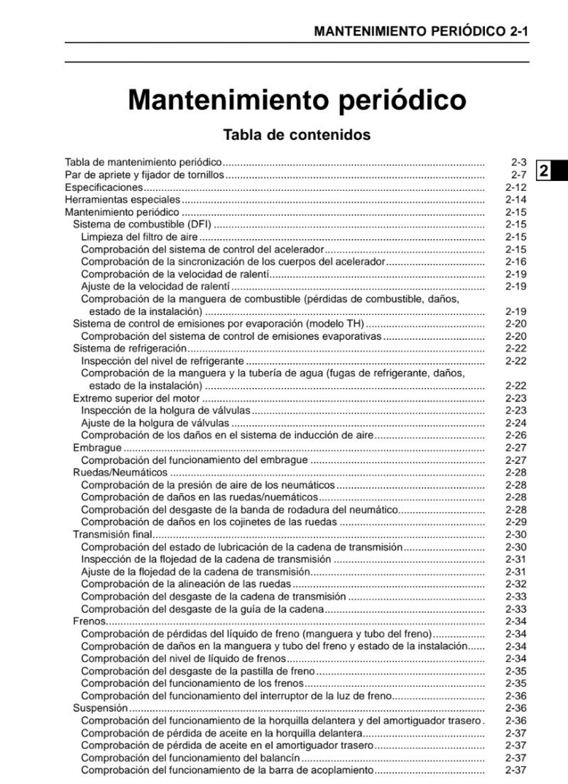Manual de Taller Kawasaki Ninja 250R 2008 - Imagen 2