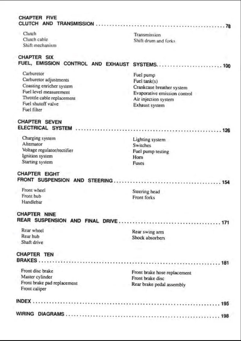 Manual de Taller Yamaha XV 535 Virago 1996 - Imagen 3