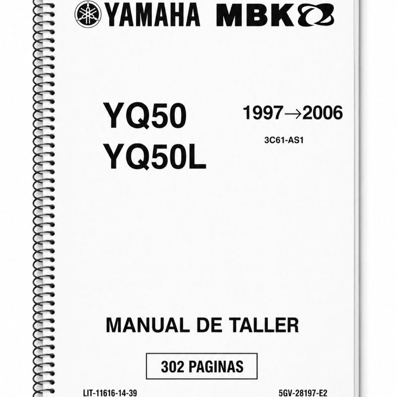 Manual Taller Yamaha MBK YQ50 YQ50L 1997-2006