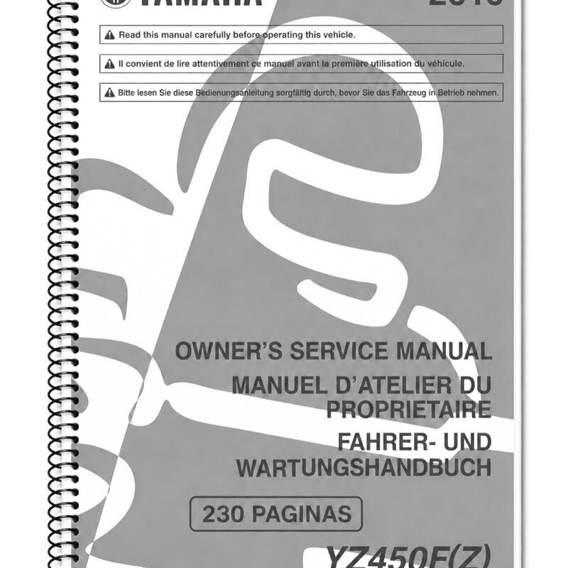 Manual de Taller Yamaha YZ450F(Z) 2010