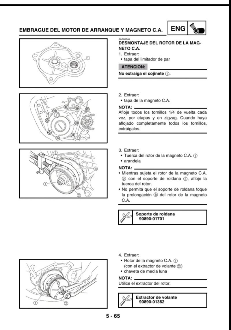 Manual de Taller Yamaha XT660R(S) XT660X(S) 2004 - Imagen 3