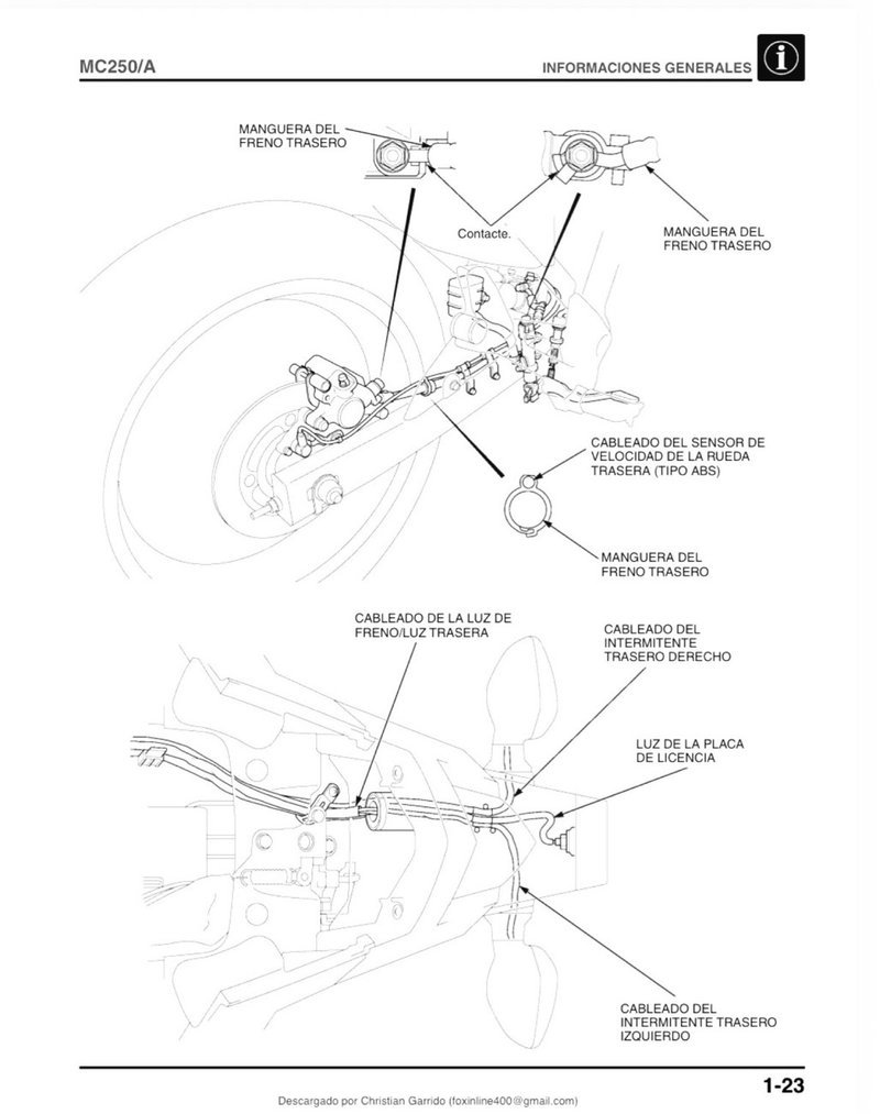 Manual de Taller Honda MC250/A - Imagen 3