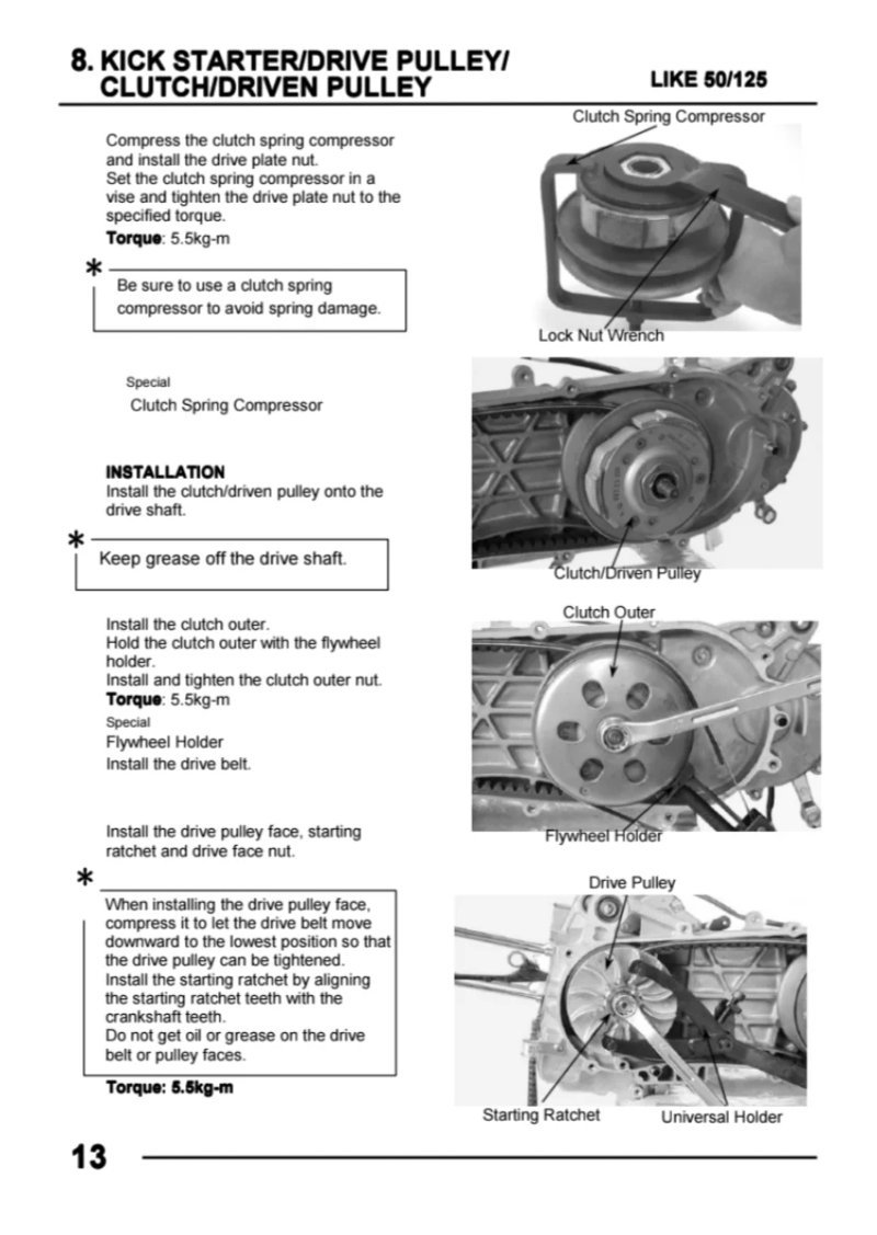 Manual de Taller Kymco LIKE 2010 - Imagen 3