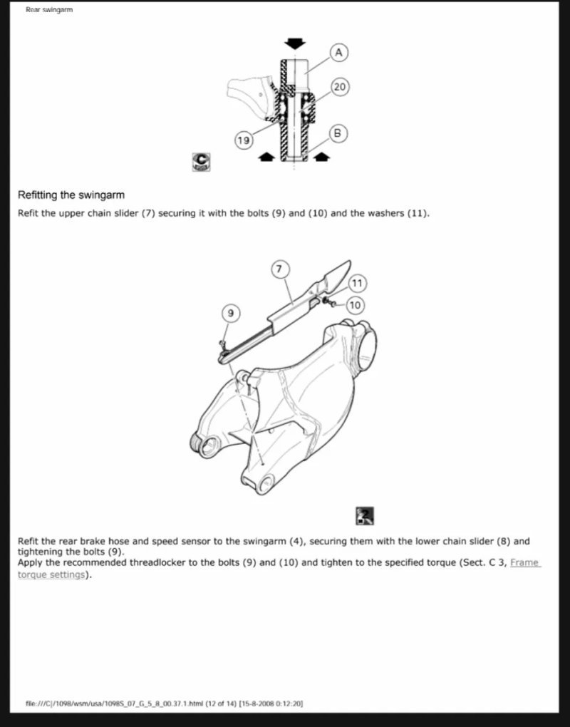 Manual de Taller Ducati Superbike 1098S MY 2007 - Imagen 3