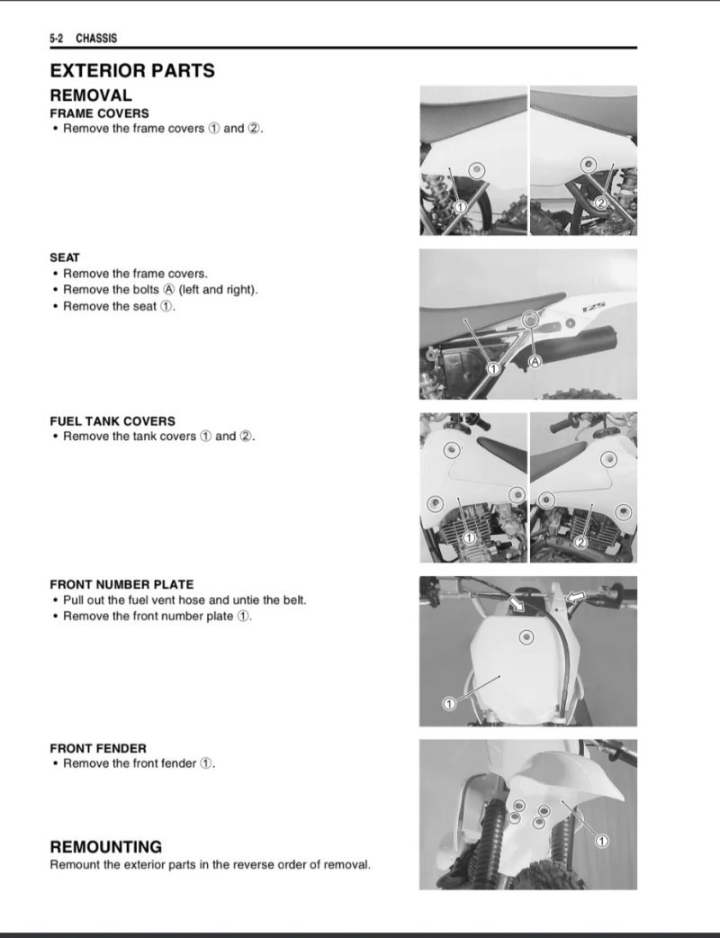 Manual de Taller Suzuki DR-Z125/L 2002 - Imagen 3