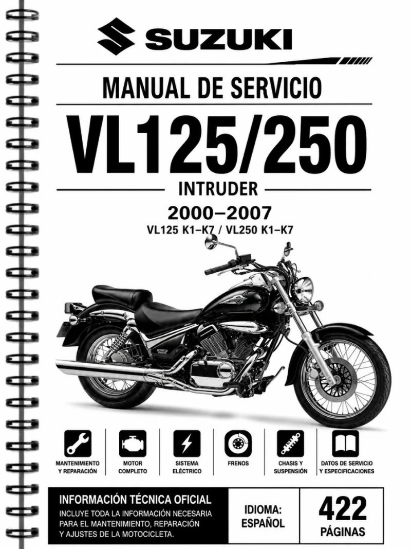 Manual de Taller Suzuki VL125/250 Intruder 2000-2007