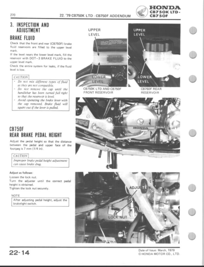 Manual de Taller Honda CB750K 1982 - Imagen 3