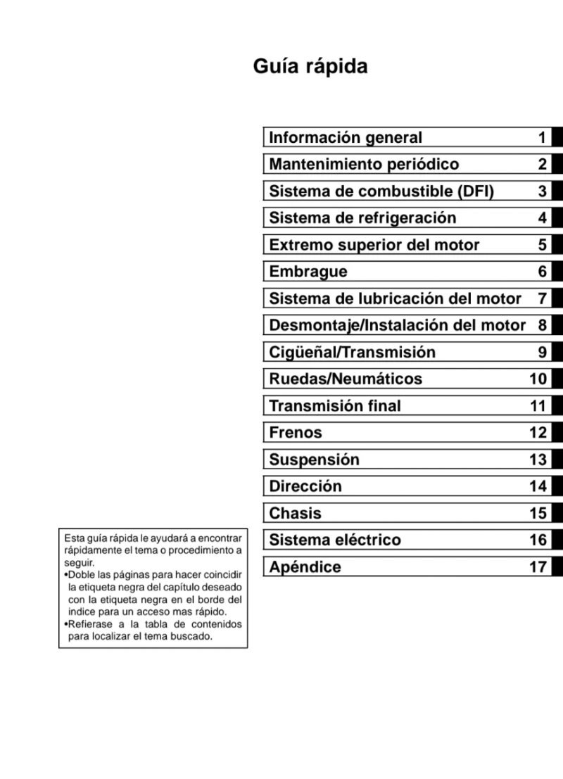 Manual de Taller Kawasaki Ninja 250R (2009) - Imagen 2