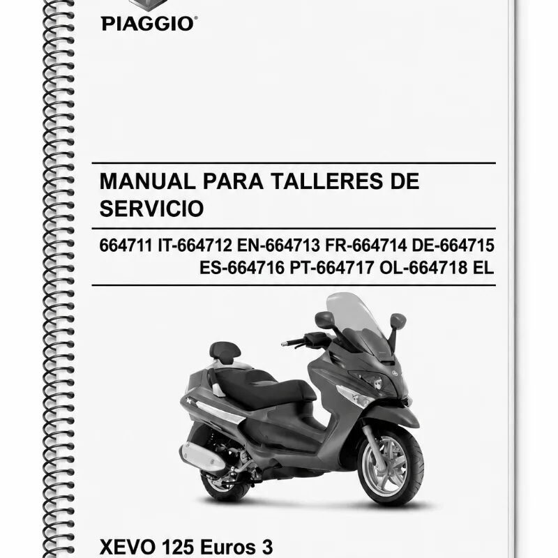 Manual Taller Piaggio Xevo 125 Euros 3 2007