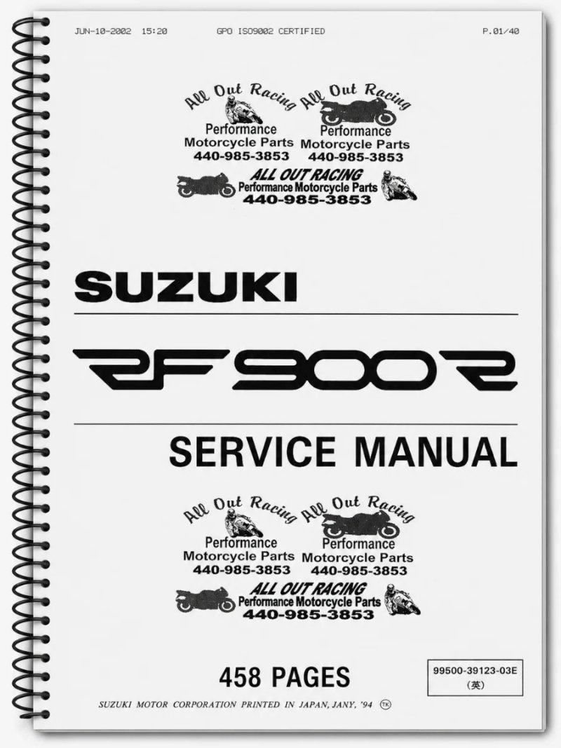 Manual de Taller Suzuki RF900R 1994-1997