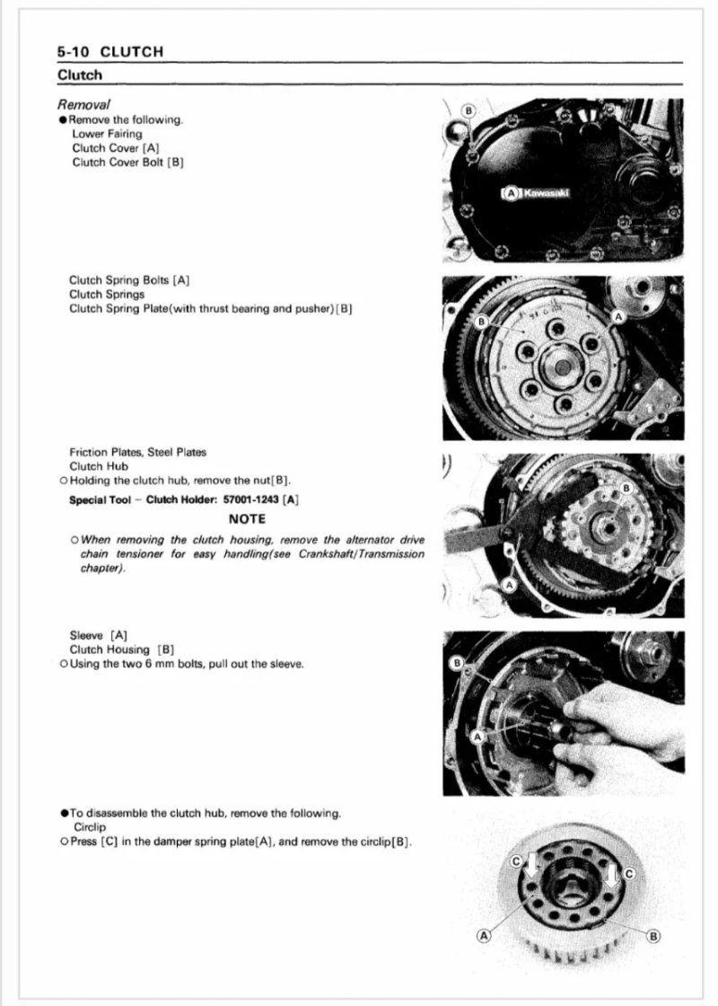Manual de Taller Kawasaki Ninja ZX-11 ZZ-R1100 1993-2001 - Imagen 3