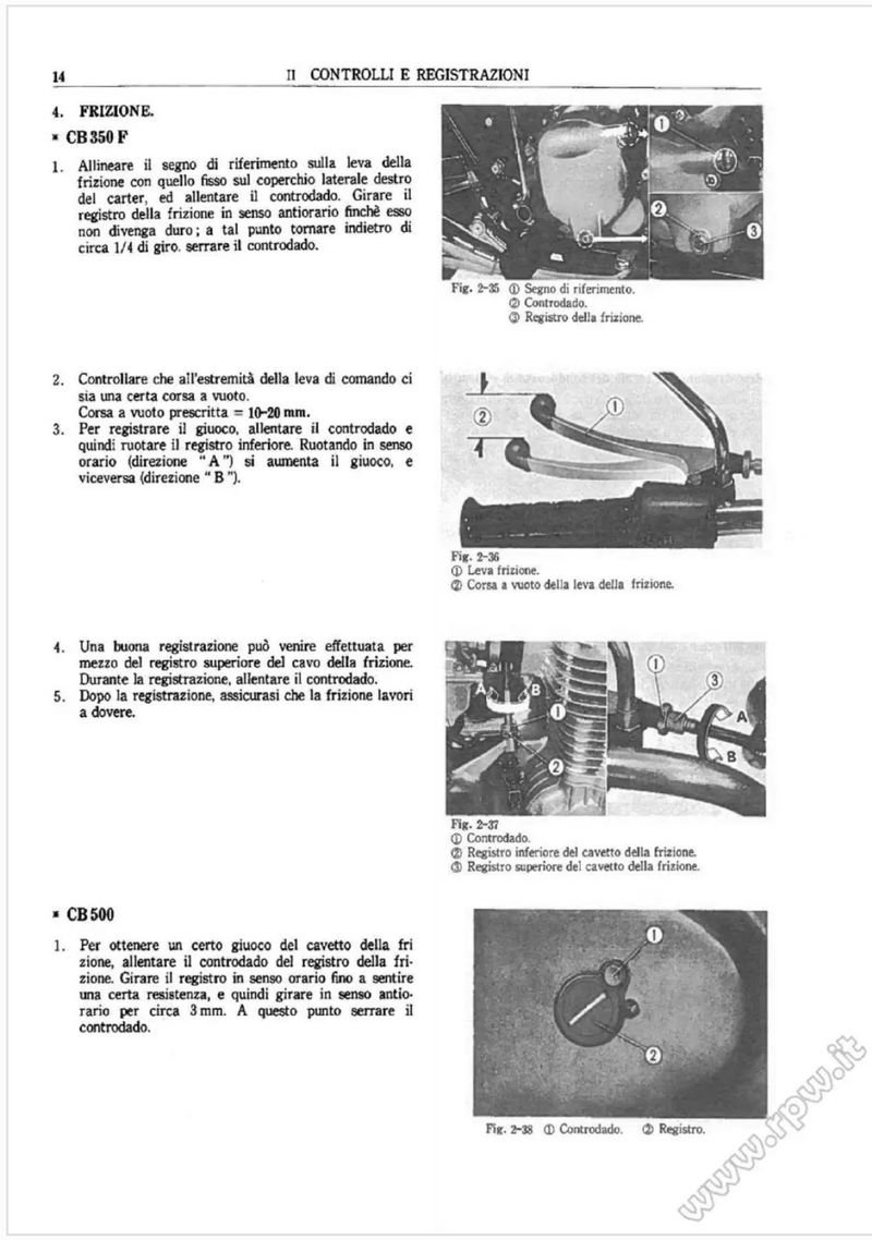 Manual de Taller Honda CB350F-500-750 1974 - Imagen 3