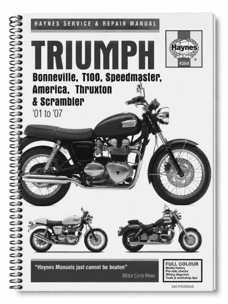 Manual de Taller Triumph BONNEVILLE Boulevard 2007