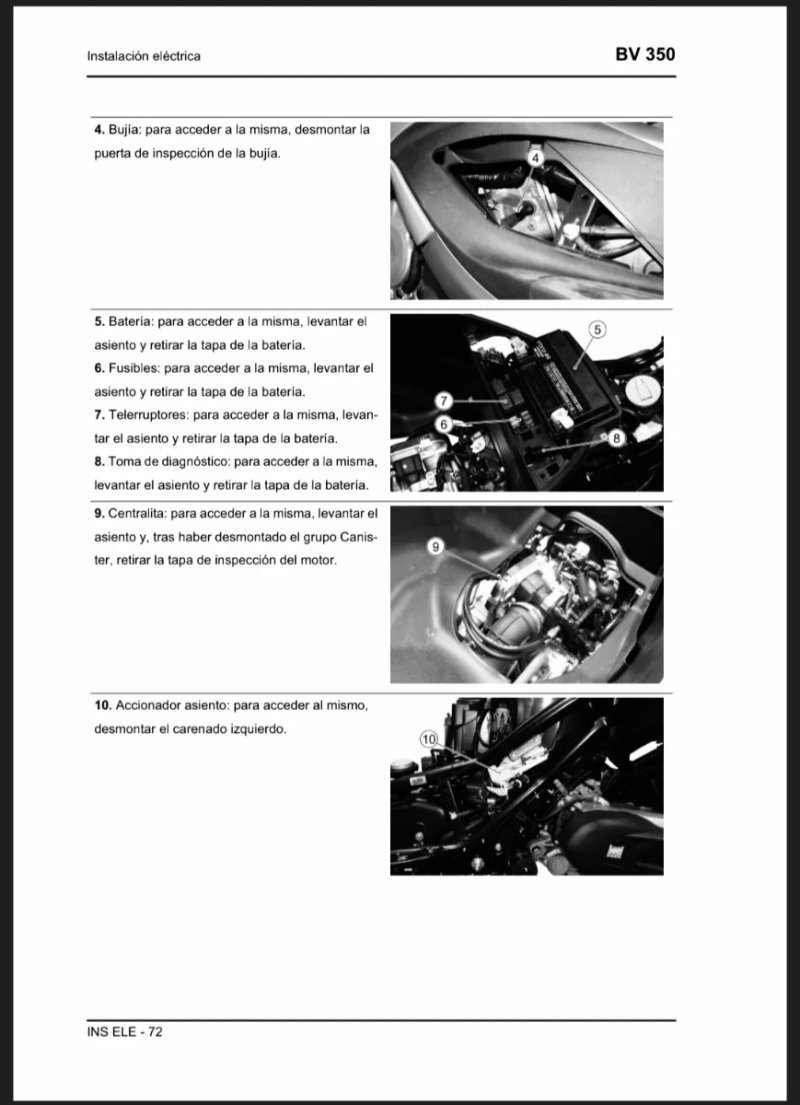 Manual de Taller Piaggio BV 350 2012 - Imagen 3