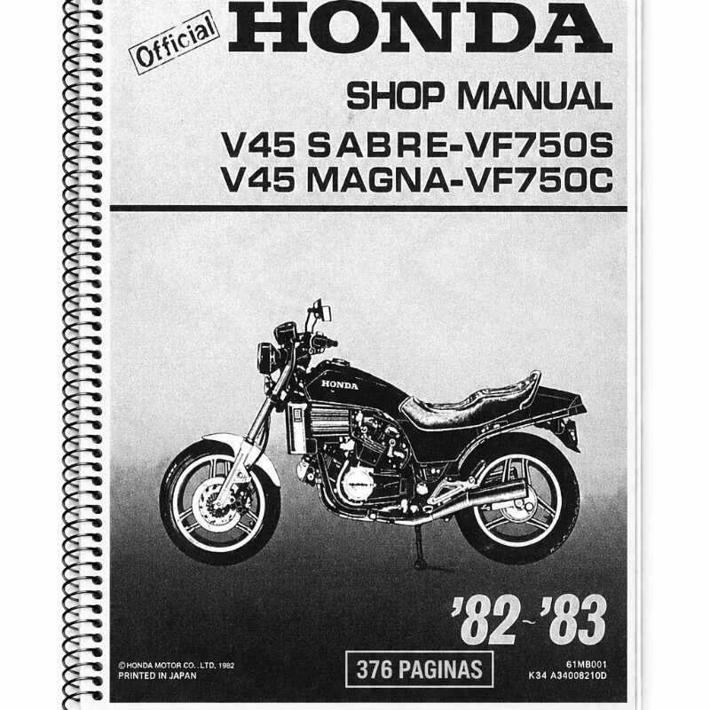 Manual Taller Honda V45 Sabre VF750S VF750C 1982-1983