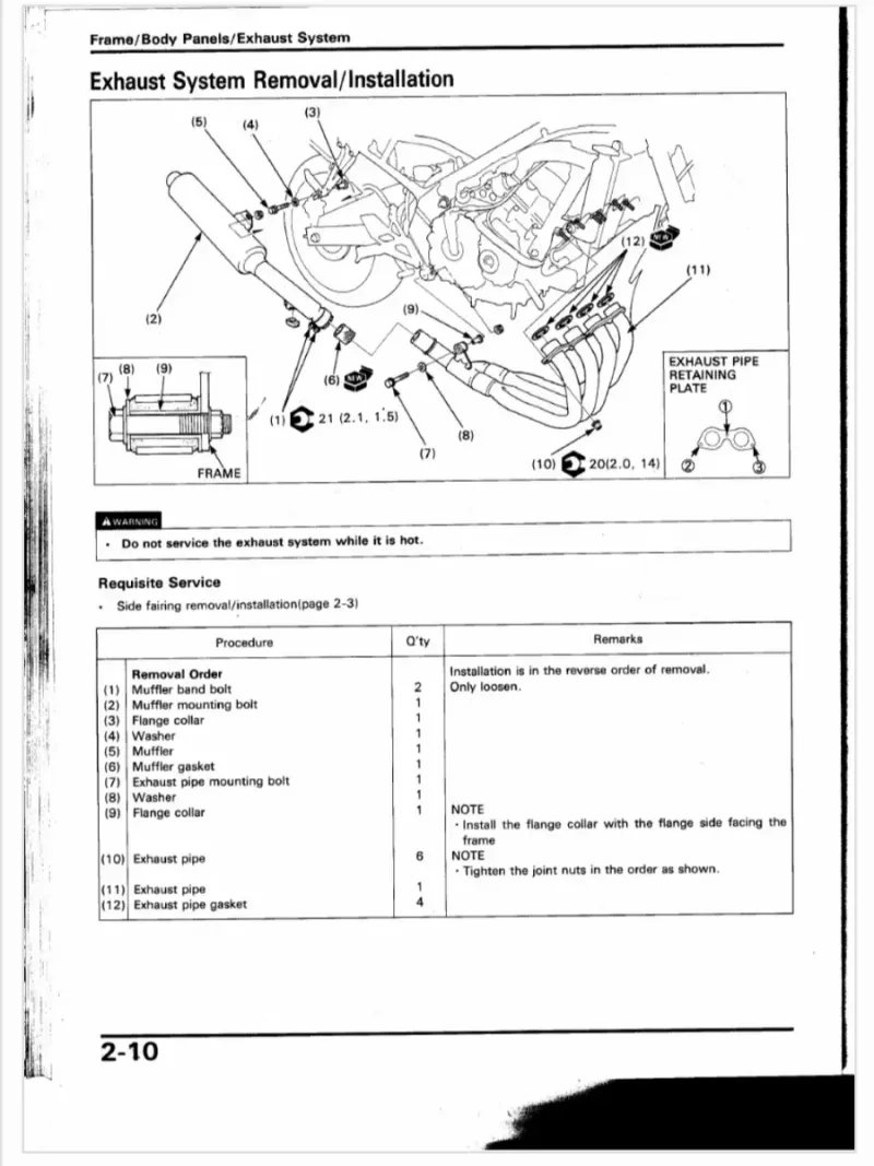 Manual de Taller Honda CBR600F 1990 - Imagen 3