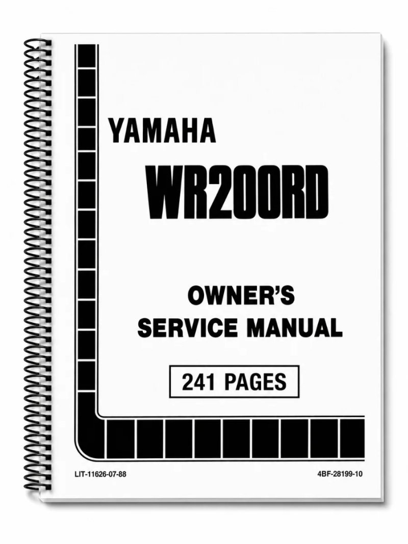 Manual de Taller Yamaha WR200RD 1992