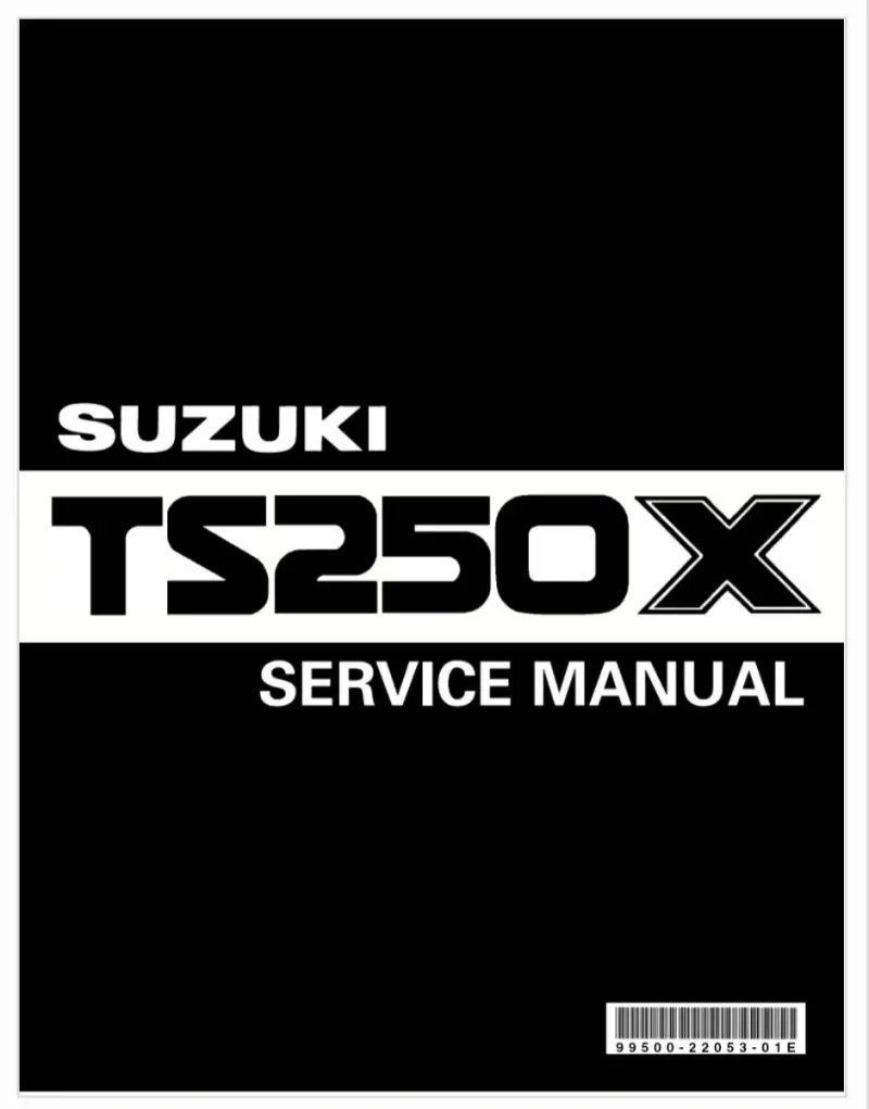 Manual de Taller Suzuki TS250X (1985–1990)