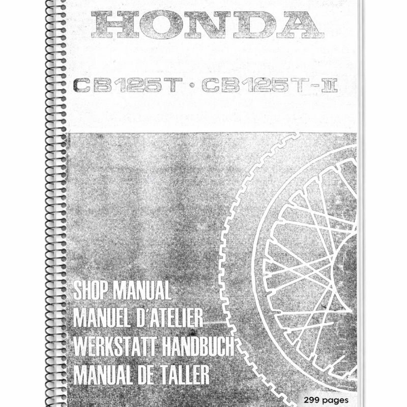 Manual Taller Honda CB125T CB125T-I 1978